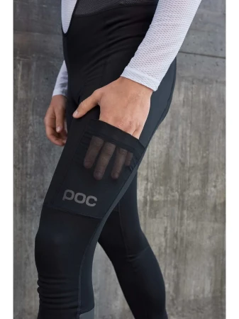 SPODNIE ROWEROWE POC M'S THERMAL CARGO TIGHTS - Black - L