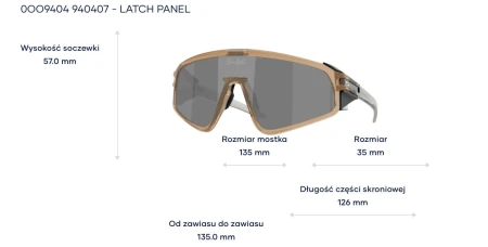 Okulary Oakley Latch Panel - Sepia  Prizm Black