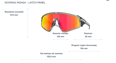 Okulary Oakley Latch Panel - Grey Ink  Prizm Ruby