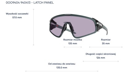 Okulary Oakley Latch Panel - Crystal Black  Prizm Slate