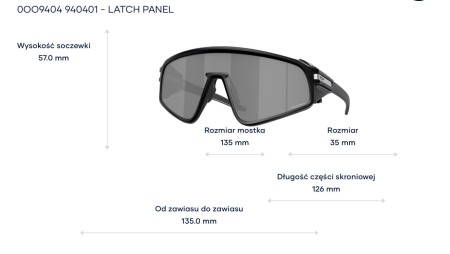 Okulary Oakley Latch Panel - Matte Black  Prizm Black