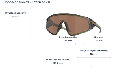 Okulary Oakley Latch Panel - Olive Ink  Prizm tungsten