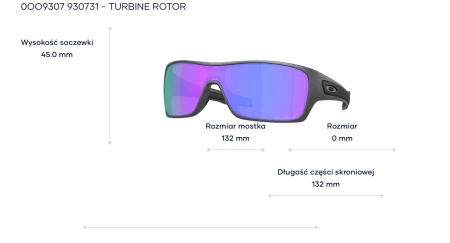 Okulary Oakley Turbine Rotor - Matte Stell  Prizm Violet Polar