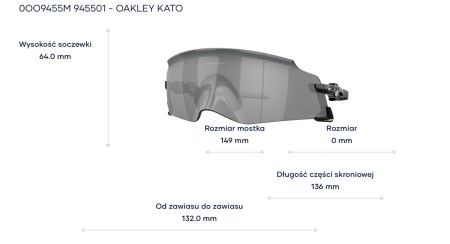 Okulary Oakley Kato Polished Black Prizm Black - 945501
