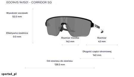 Okulary Oakley Corridor SQ - Matte Black  Prizm Black