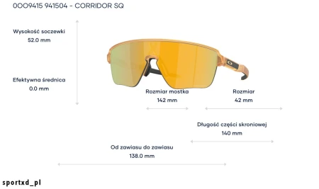 Okulary Oakley Corridor SQ - Matte Trans Light Curry  Prizm 24K
