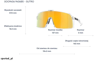 Okulary Oakley Sutro Clear Prizm 24k - OO9406-85