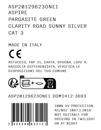 OKULARY  POC ASPIRE  PARGASITE GREEN - CLARITY ROAD/SUNNY SILVER