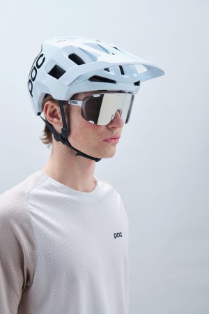 OKULARY  POC  DEVOUR  HYDROGEN WHITE - CLARITY ROAD/SUNNY SILVER CAT. 3