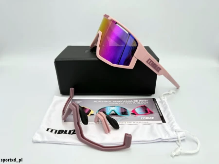 Okulary Bliz Fusion - Matte Pink /  Brown Mirror Pink
