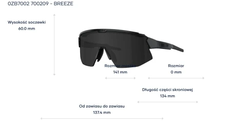 Okulary Bliz  Breeze  - Matte Black /  Smoke