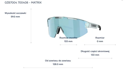 Okulary Bliz  Matrix - Transparent Ice Blue /  Smoke Ice Blue