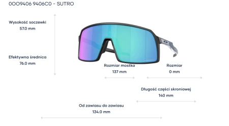 Okulary Oakley Sutro Matte Black  Prizm Sapphire