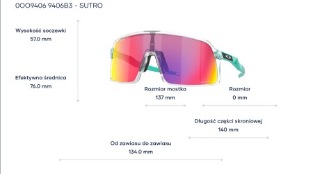 Okulary Oakley Sutro Clear -  Prizm Road - 9406-B3
