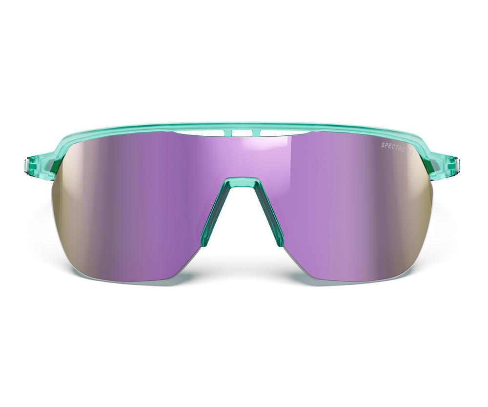 Okulary Julbo FREQUENCY - SHINY TRANSLUCENT - Light Green / Pink