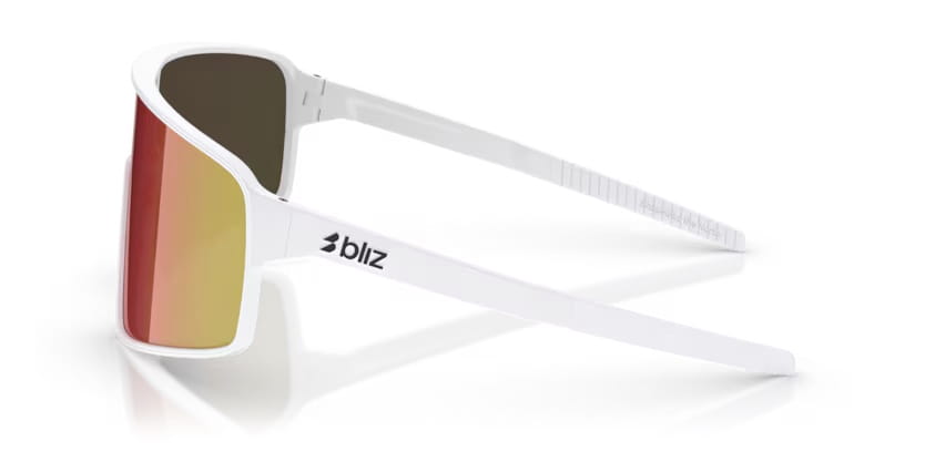 Okulary Bliz  P001 - Matte White / Brown / Red Mirror- XL